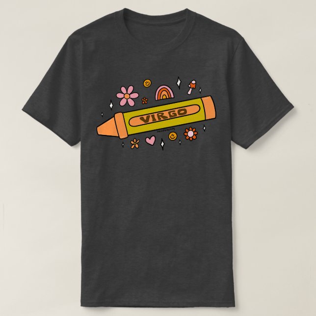 Camiseta Virgo Crayon (Frente do Design)
