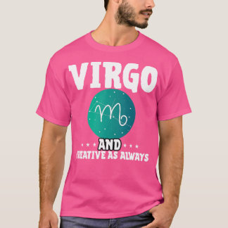 Camiseta Virgo e criativo como sempre
