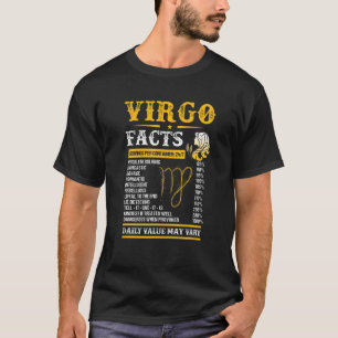 Camiseta Virgo Fatos Zodiano Sinais Engraçados Virgo Zodi