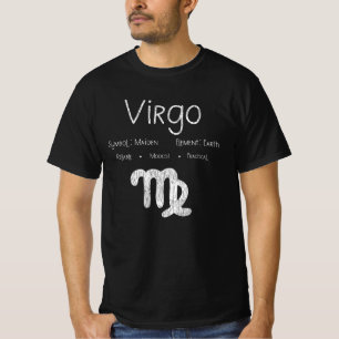 Camiseta Virgo Horoscope Astrology Star Sinal de Astrologia