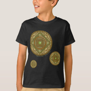 Camiseta Virgo Mandala Kid's e Baby Dark Shirt
