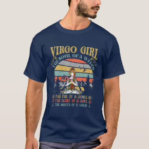 Camiseta Virgo Mulher A Alma De Uma Bruxa Aniversário Zodia
