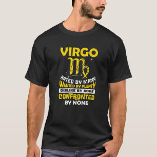 Camiseta Virgo Odiado Por Muitos Agosto De Zodiac Birthd