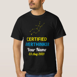 Camiseta Virgo Overthinker – Personalised Chaos Te