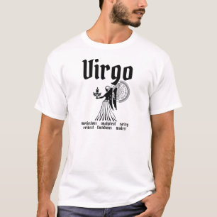 Camiseta Virgo personalizável traça o estilo grego Zodiac