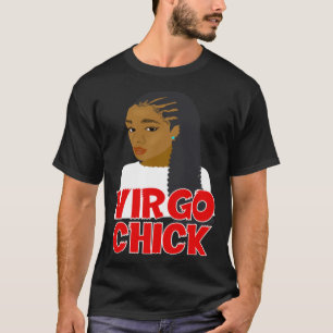 Camiseta Virgo Pintinho African American Girl With Braids Z