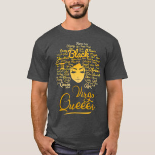 Camiseta Virgo Queen Birthday Zodiac Born In August Or Sept