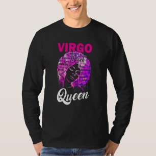 Camiseta Virgo Queen Black Woman Afro Natural Hair African