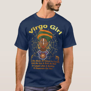 Camiseta Virgo Queen Sweet Como Aniversário De Doces Para M