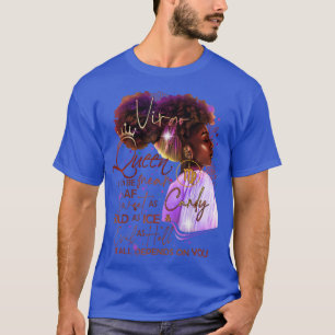 Camiseta Virgo Queen Sweet Como Doce De Aniversário Para Pr