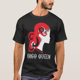 Camiseta Virgo Queen Zodiac Sinal Astrologia Feliz Aniversá