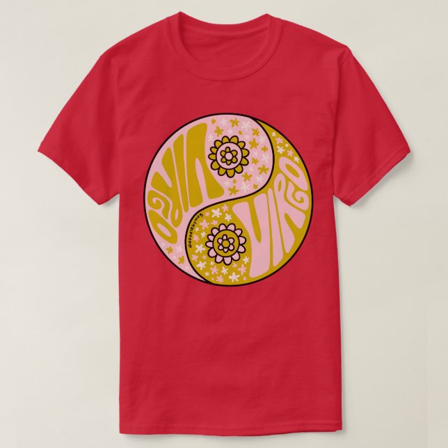 Camiseta Virgo Yin Yang (Frente do Design)