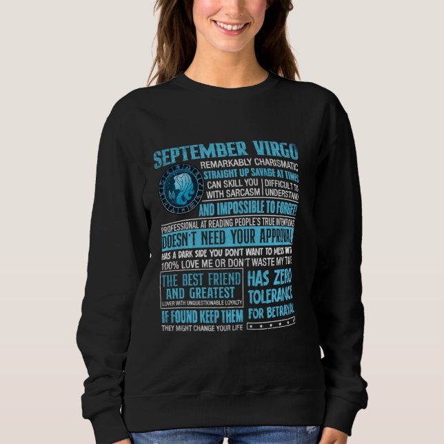 Camiseta Virgo Zodiac Sinaliza Astrologia Setembro Aniversá (Frente)