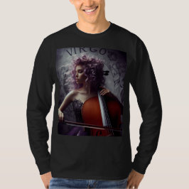 Camiseta Virgo Zodiat Músico Cello