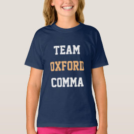 Camiseta Vírgula de Oxford da equipe