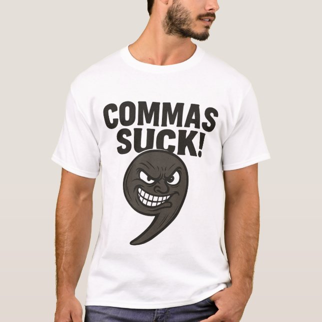 Camiseta vírgula, edição, editor, livro (Frente)