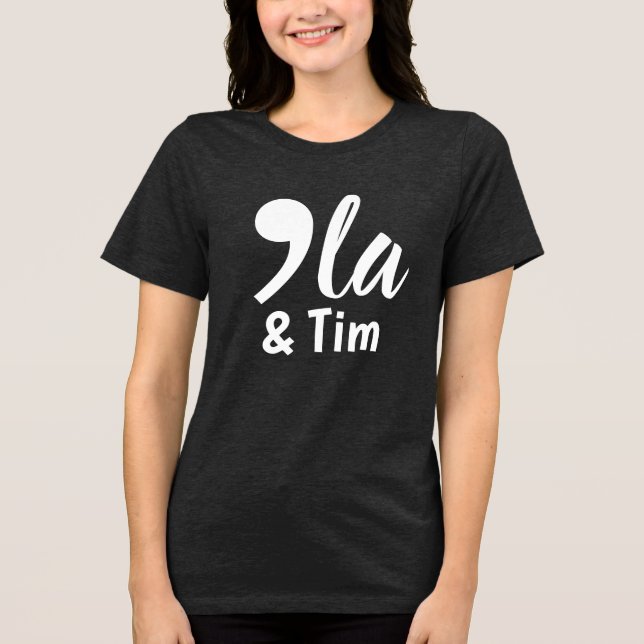 Camiseta Vírgula Kamala e Tim 2024 (Frente)