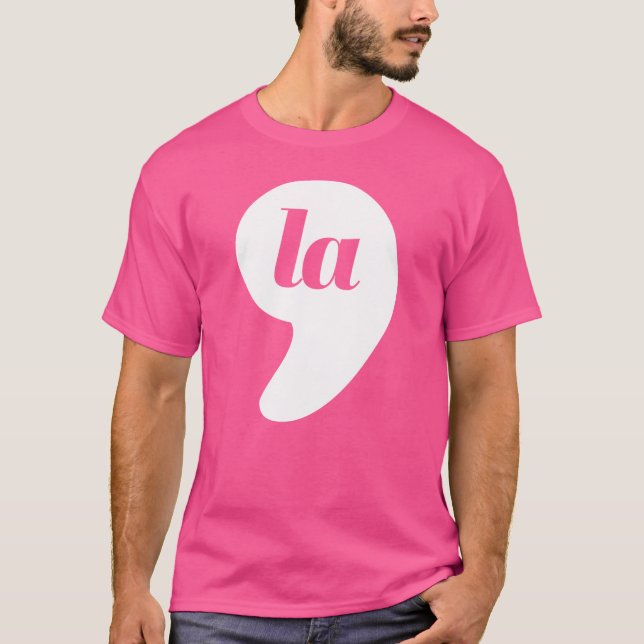 Camiseta Vírgula La - Rosa Kamala (Frente)