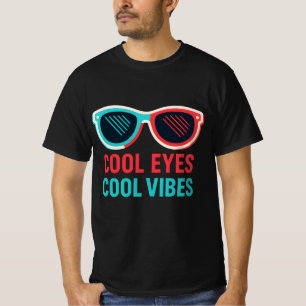 Camiseta Vírgulas Legal Olhos Retroativos Óculos 3D Camiset