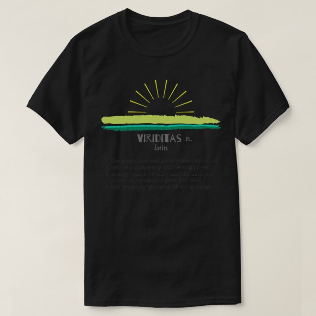 Camiseta Viriditas, o Poder Ecológico da Tipografia Naturez (Frente do Design)
