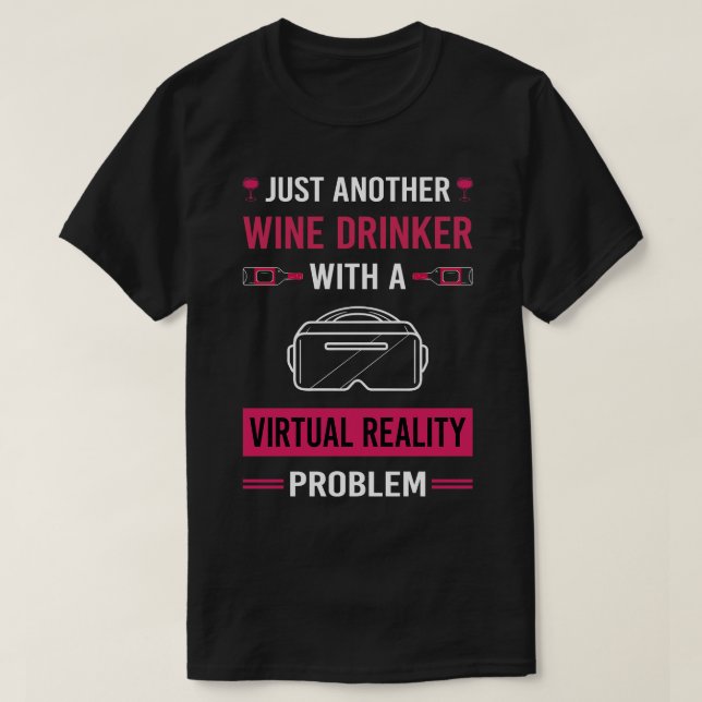 Camiseta Virtual Reality Drinker (Frente do Design)