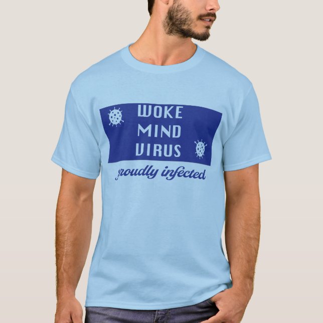 Camiseta Vírus da mente de Woke (Frente)
