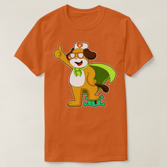Camiseta Vírus de Enfermeira Canina (Frente do Design)