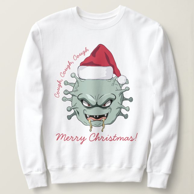 Camiseta Vírus de mau Natal (Frente do Design)