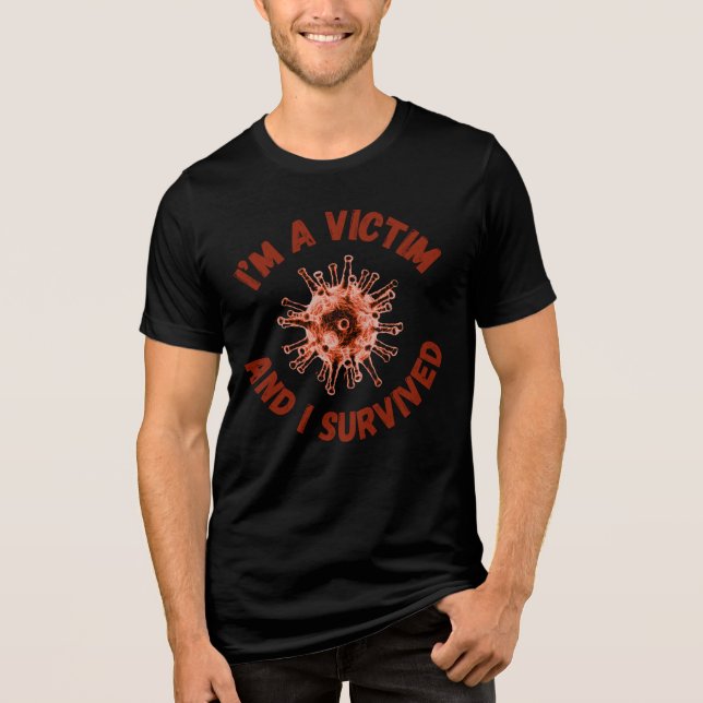 Camiseta Vírus de Sobrevivência - Superar o Surto em Estilo (Frente)