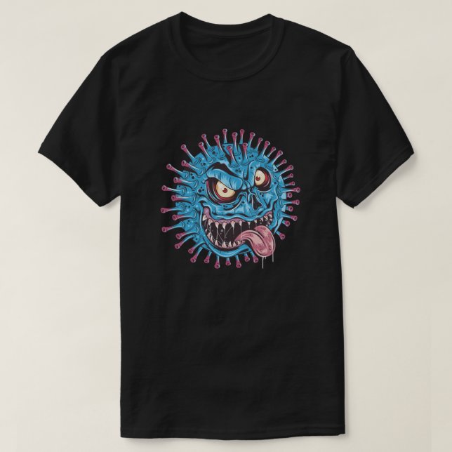 Camiseta Vírus mau (Frente do Design)