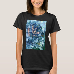 Camiseta Visão da Garota Fada da Geada de um Inverno Safira