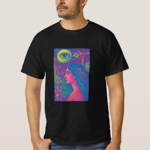 Camiseta Visão despertada - Tee Musa Florestal Psicodélica