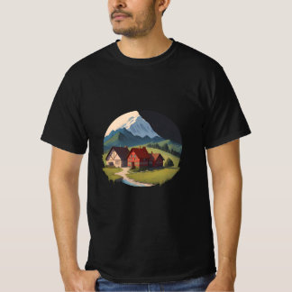 Camiseta Visão e Noite da Aldeia de Montanha