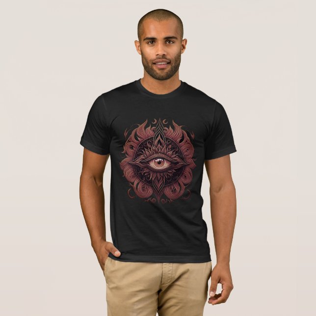 Camiseta Visão Eterna - Libere Seu Mysticismo Interno (Frente Completa)