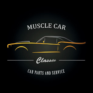 Camiseta Visão frontal de carro muscular clássico com desig