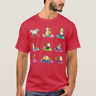 Camiseta Visão Geral Da Posição Do Yoga Da Guiné