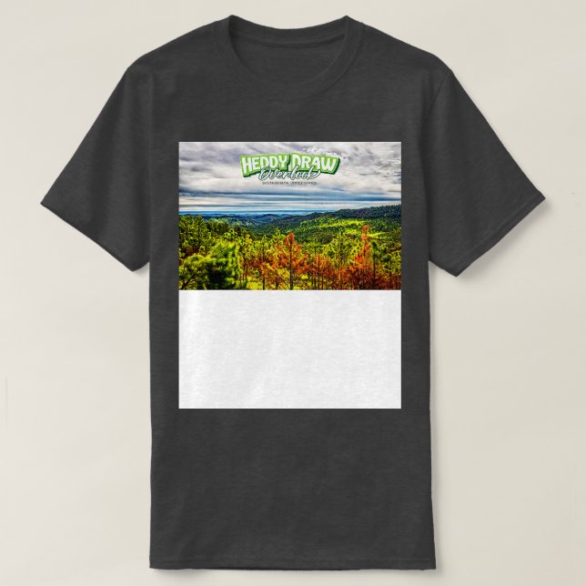 Camiseta Visão Geral do Desenhar Heddy (Frente do Design)
