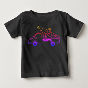 Camiseta Visão geral do lado do carro dos Papais noeis de c