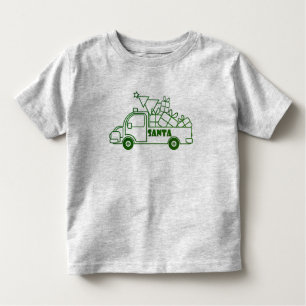 Camiseta Visão geral do lado do carro dos Papais noeis de c