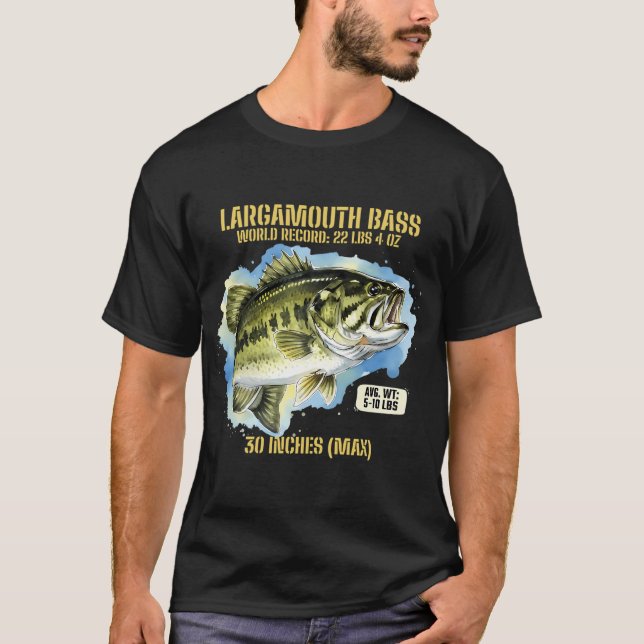 Camiseta Visão Geral do Robalo-Peixe Educacional com V Bril (Frente)