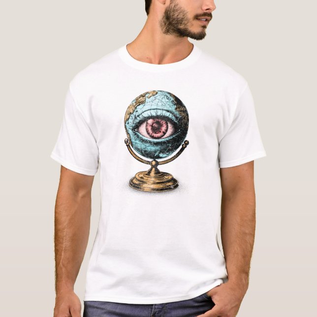 Camiseta Visão Geral Surreal - O Olho da Percepção (Frente)