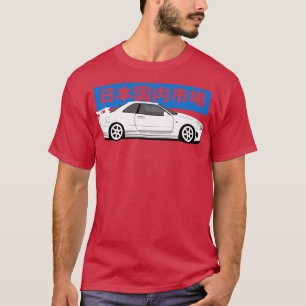 Camiseta Visão lateral Nissan Skyline r34 gtr 19992002