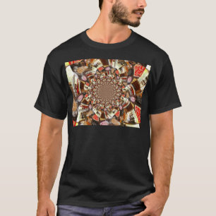 Camiseta Visão Psicodélica das Matizes Marrons