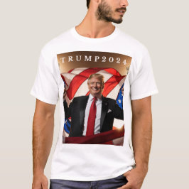 Camiseta "Visão Trump 2024: Negrito e Orgulhoso