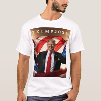 Camiseta "Visão Trump 2024: Negrito e Orgulhoso