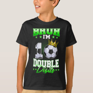 Camiseta Vish, Estou Com Dois Dígitos Futebol Menino Fazend