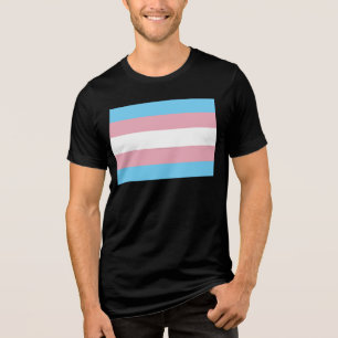 Camiseta Visibilidade da bandeira do orgulho transgênero Sl