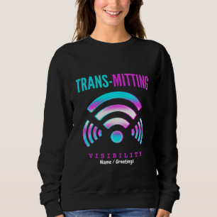 Camiseta Visibilidade Transmissiva Glitch Moderno Transgêne