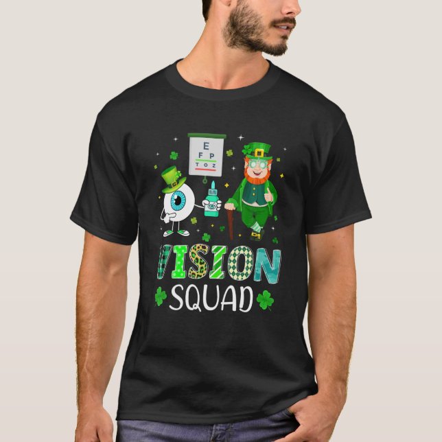 Camiseta Vision Squad Leprechaun Optometrist St Patrick’S D (Frente)