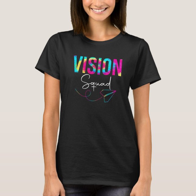 Camiseta Vision Squad Tie Dye De Volta À Apreciação Da Esco (Frente)
